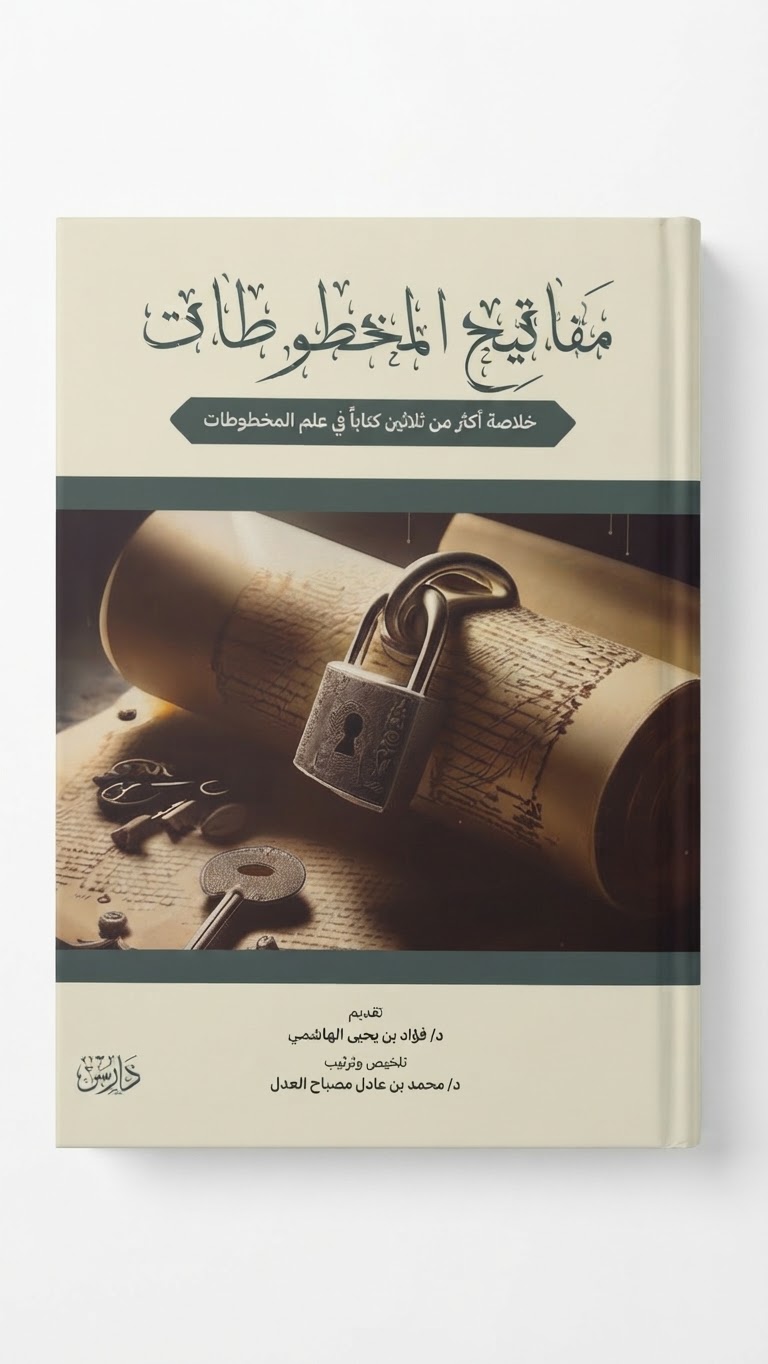 غلاف كتاب مفاتيح المخطوطات: خلاصة أكثر من ثلاثين كتاباً في علم المخطوطات